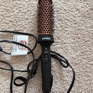 Amika Ionic Hair Brush - Black and Copper
